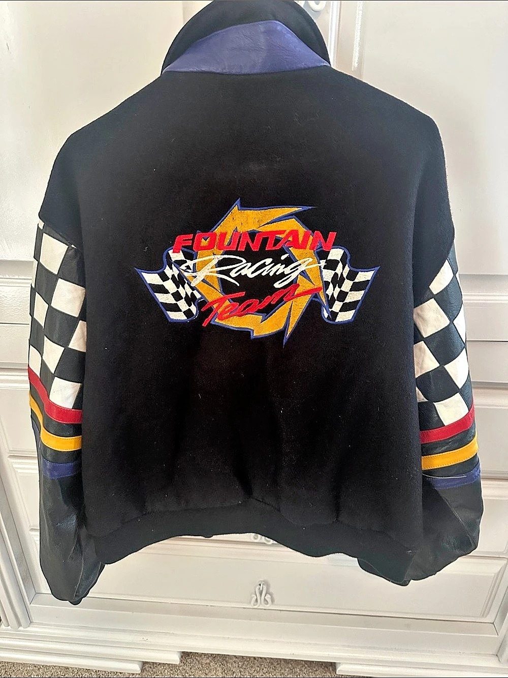 Fountain Racing Team jacket Checkered Racing Jacket XL - Picture 2 of 8